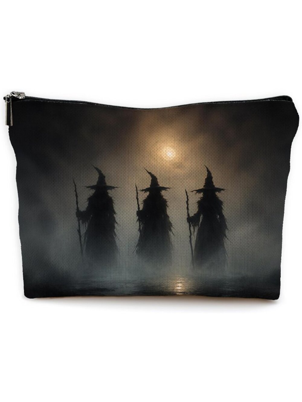 🎃Witch Night Sky Halloween Ghost Fall Makeup Pouch Travel Toiletry Bags